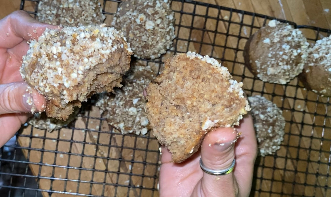 Pumpkin Spice Sourdough Popcorn Flour Muffins