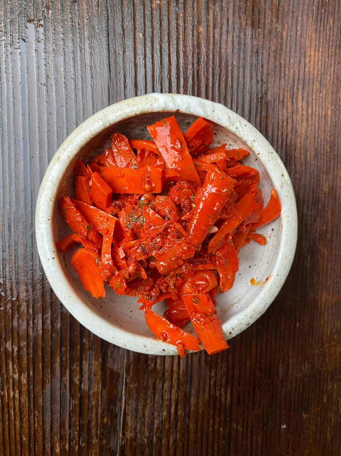 Vinegar Pickled Ginger Carrot Chutney