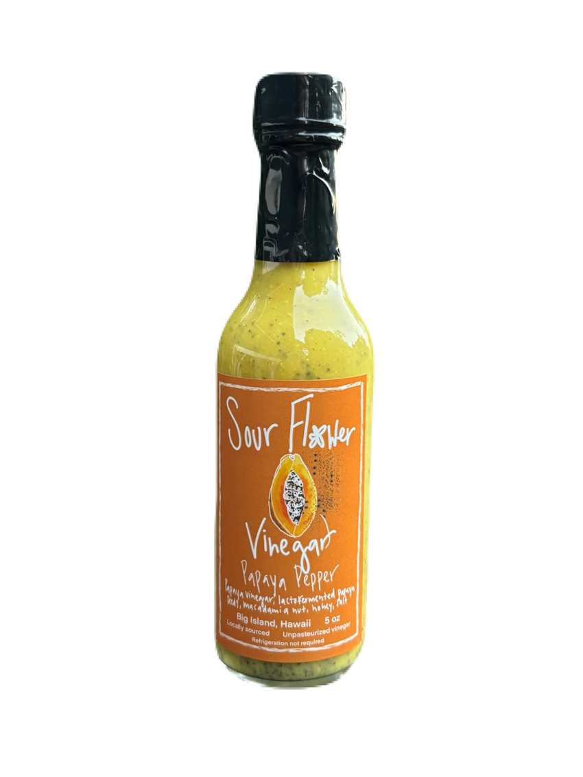 Lacto-Fermented Papaya Seed Vinegar Sauce