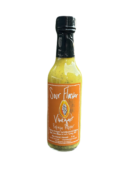 Lacto-Fermented Papaya Seed Vinegar Sauce
