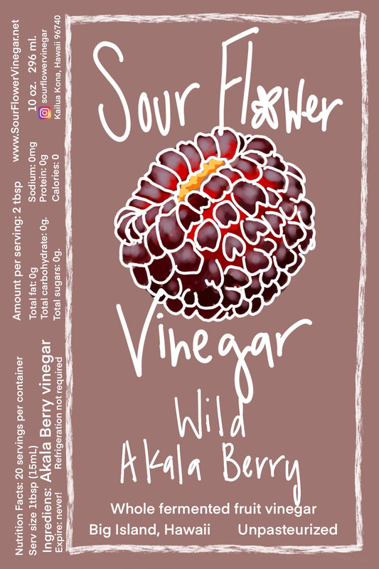 Wild and Elusive Akala Berry Vinegar