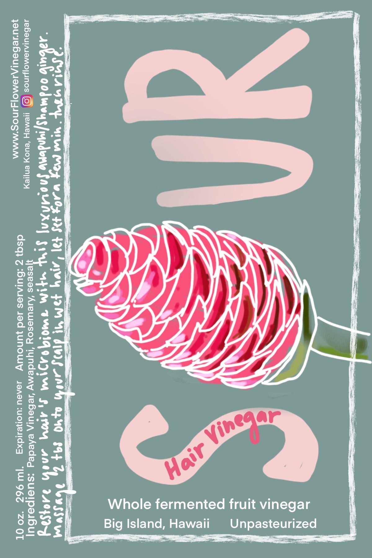 Awapuhi (Shampoo Ginger) Vinegar